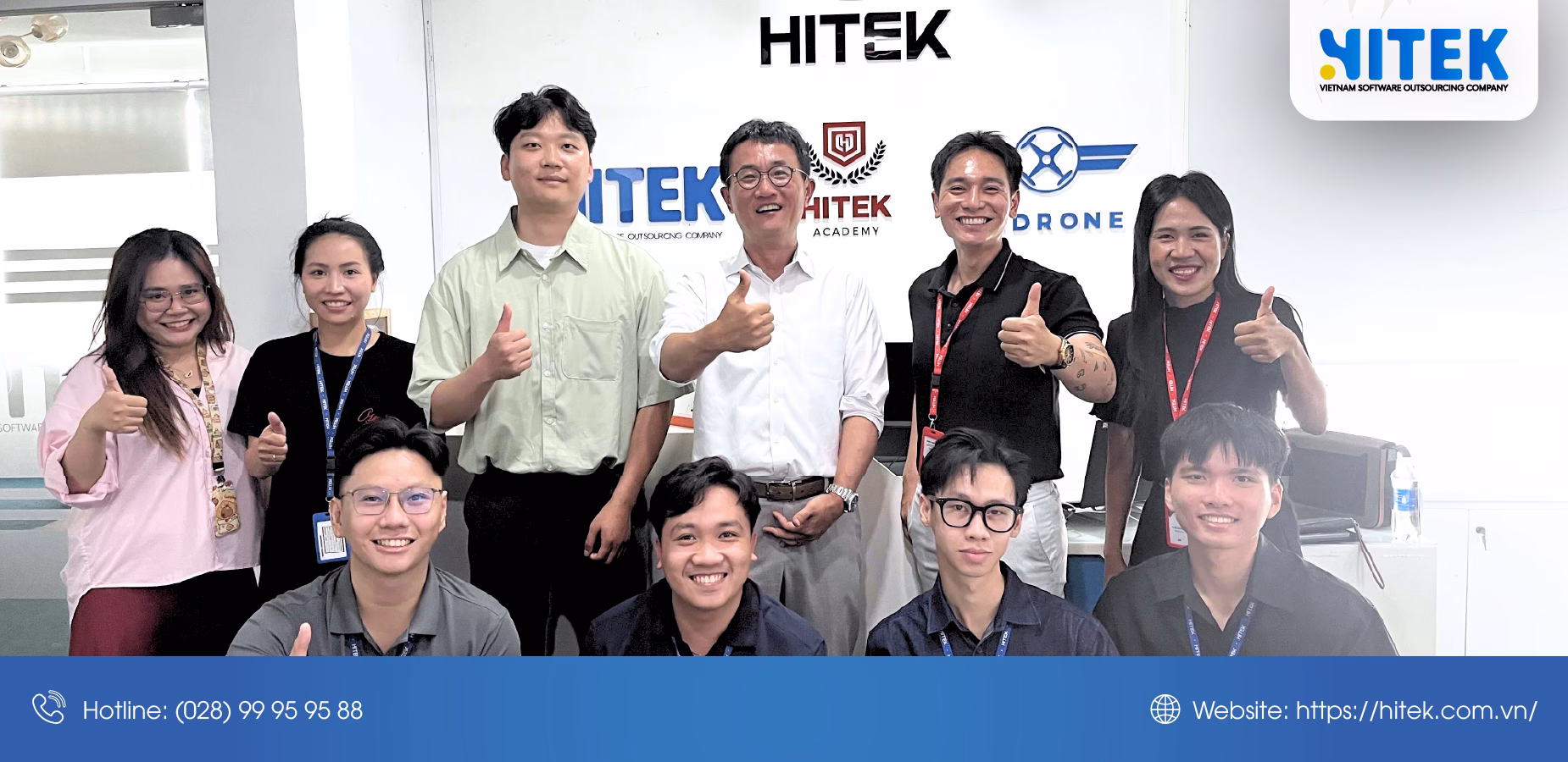 ĐÓN TIẾP ĐỐI TÁC HÀN QUỐC GHÉ THĂM VĂN PHÒNG HITEK GROUP